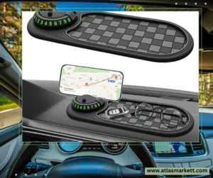 Multifunction Car Anti-Slip Dashboard Mat Rotatable Large for Phones & Sunglasses holding keys and gadgets