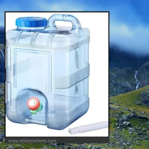 15L Portable Camping Water Tank with Tap for Travel & Hiking Full view of water container