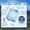 15L Portable Camping Water Tank with Tap for Travel & Hiking Portable and easy to carry