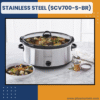 Versatile Design Oval 7 Qt Slow Cooker for Soups, Stews, and Large Meals