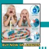 Domino Train Toy for Kids 3-7 Years 60 Blocks Educational Set fun educational toy with lights and sound