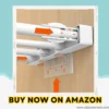 Expandable Wardrobe Shelf Organizer Closet & Cabinet Storage adjustable rack for clothes