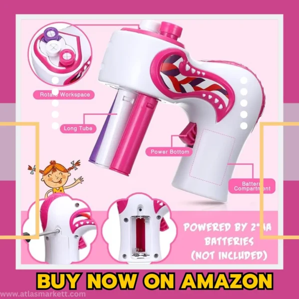 Automatic Hair Braider Kit with Gems & Jewelry Beads for Women – electric hair braiding tool