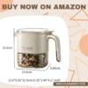 Reusable Glass Spice Jar Farmhouse Kitchen Storage Organizer – Airtight Silicone Ring Keeping Spices Fresh