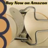 360° Rotating Stainless Steel Puri Cutter Roller Kitchen Baking Tool with ergonomic handle