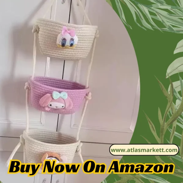 Hanging Baskets for Bathroom Closet Jewellery & Regular Storage over-the-door basket for towels and clothes