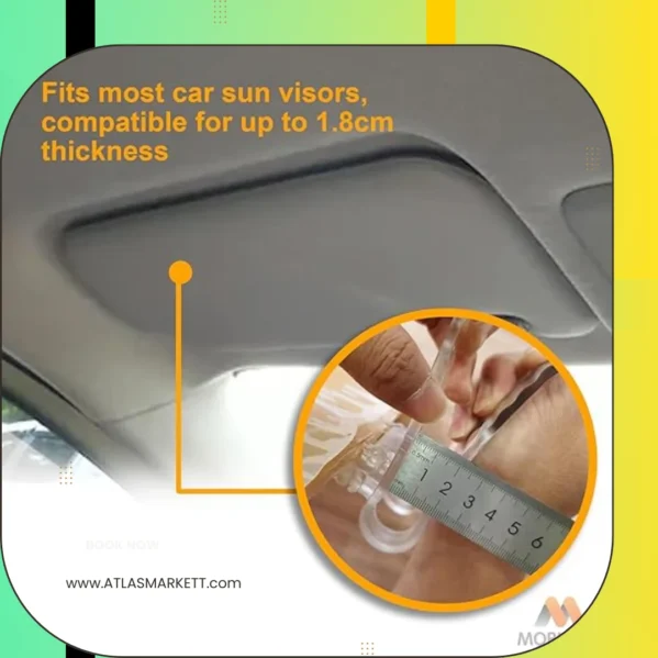 2-in-1 Car Sun Visor Extension Anti-Glare UV Protection Day & Night Driving car accessory close-up