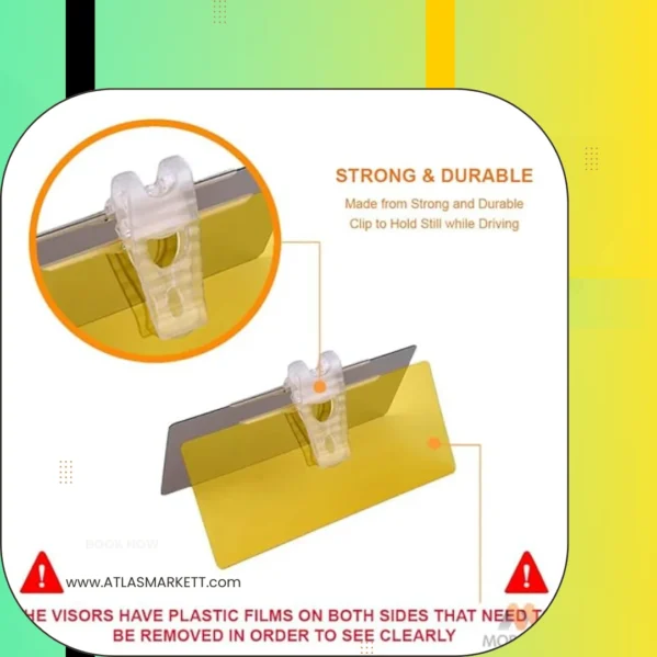 2-in-1 Car Sun Visor Extension Anti-Glare UV Protection Day & Night Driving durable polarized visor