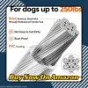 15ft Dog Tie Out Cable Heavy Duty Reflective Lead for Yard showing anti-bite coating