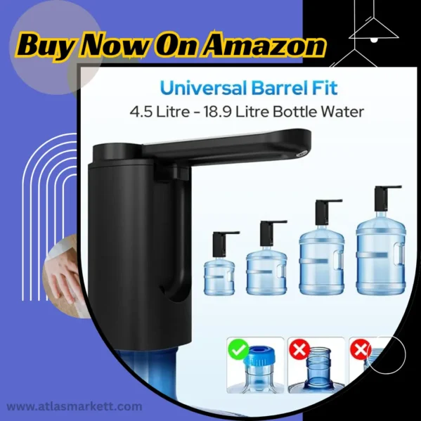 Portable Water Pump for 20L Bottle Rechargeable WD03 – Low Noise Electric Water Pump