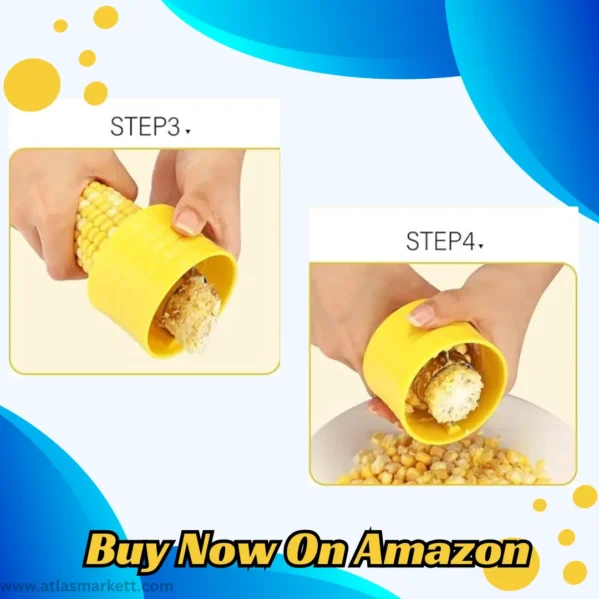 Corn Stripping Tool Set Fast & Easy Way to Remove Kernels – Quick Corn Kernel Remover