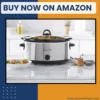 Oval 7 Qt Slow Cooker Stainless Steel Large Family Cookware cooking a 7-pound roast