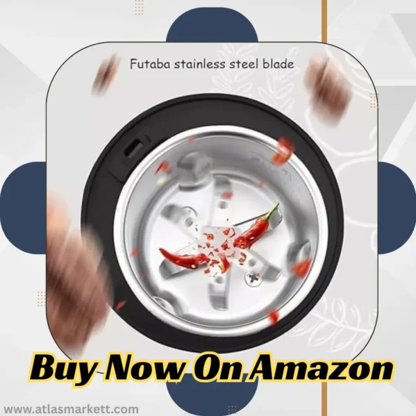 Portable 250 ml Electric Stainless Steel Coffee & Spice Grinder Compact Design