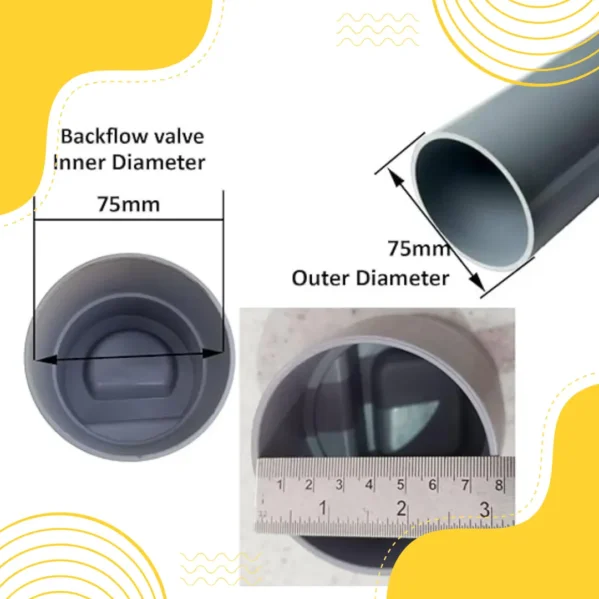 PVC Drain Valve Anti-Rat Cockroach & Snake Strainer easy to install PVC pipe check valve