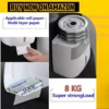 Waterproof Toilet Roll Holder with Cover & Storage Box used as multifold paper dispenser