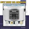 Digital 2 Qt Rice Cooker & Multicooker Stainless Steel with preset controls