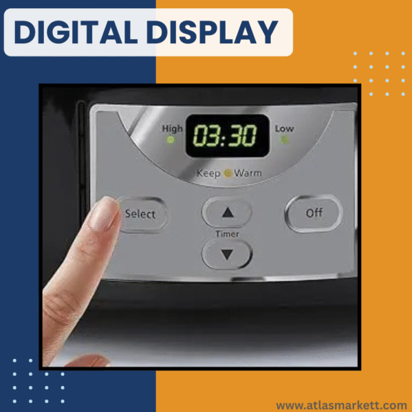 Crock-Pot 7 Quart Slow Cooker with Digital Display for Easy Time Control