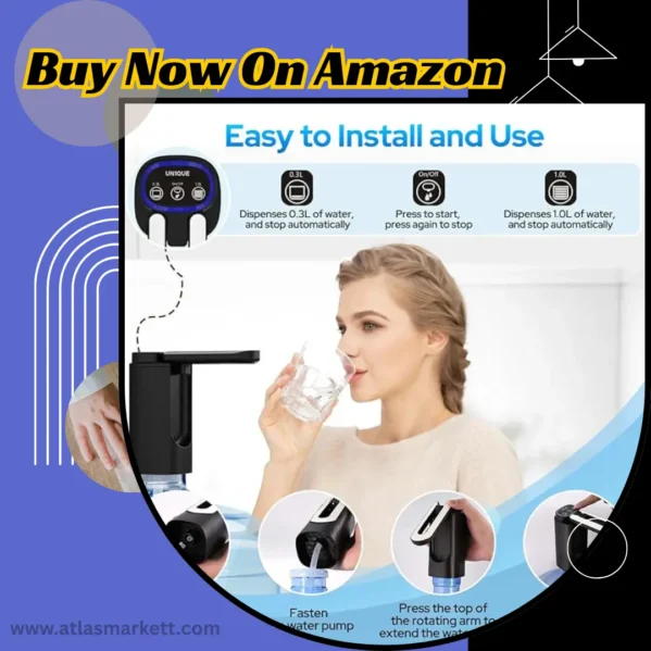 Portable Water Pump for 20L Bottle Rechargeable WD03 – Lightweight and Portable Design