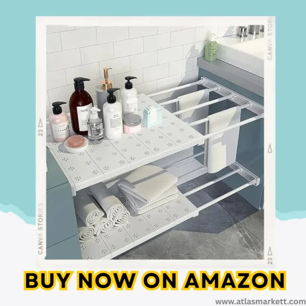 Expandable Wardrobe Shelf Organizer Closet & Cabinet Storage multi-purpose shelf divider for cabinets