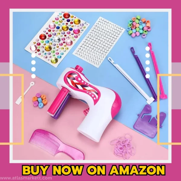 Automatic Hair Braider Kit with Gems & Jewelry Beads for Women – portable hair styling kit