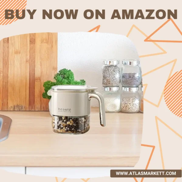 Reusable Glass Spice Jar Farmhouse Kitchen Storage Organizer Set of Multiple Glass Spice Jars