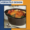 Versatile Design Oval 7 Qt Slow Cooker for Soups, Stews, and Large Meals