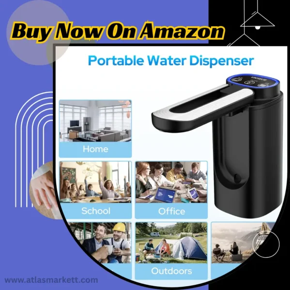 Portable Water Pump for 20L Bottle Rechargeable WD03 – Wireless Water Dispenser for Office