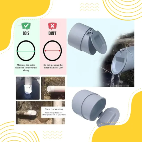 PVC Drain Valve Anti-Rat Cockroach & Snake Strainer high-quality corrosion resistant PVC material