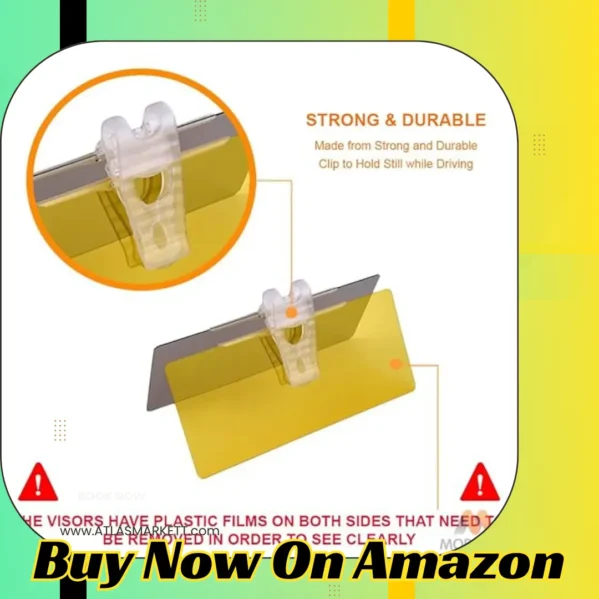 2-in-1 Car Sun Visor Extension Anti-Glare UV Protection Day & Night Driving durable polarized visor