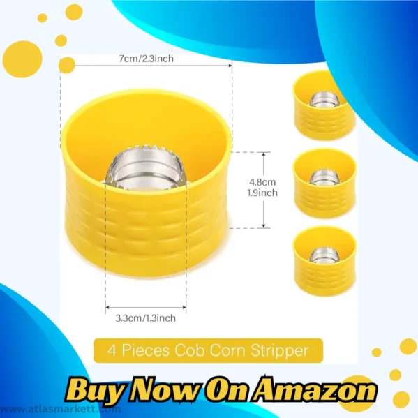 Corn Stripping Tool Set Fast & Easy Way to Remove Kernels Kitchen Essential for Corn Lovers