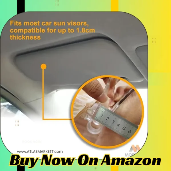 2-in-1 Car Sun Visor Extension Anti-Glare UV Protection Day & Night Driving car accessory close-up