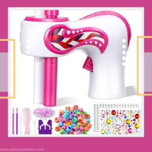 Automatic Hair Braider Kit with Gems & Jewelry Beads for Women – complete DIY styling set
