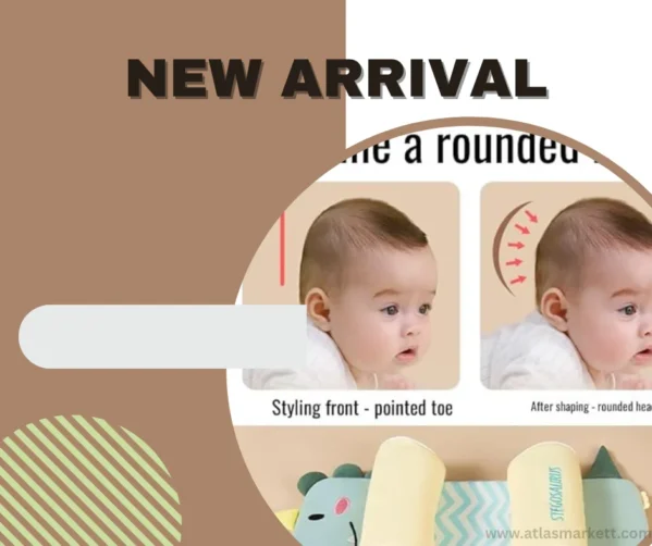 Baby Pillow for Flat Head – Ergonomic Buckwheat 0-6 Months breathable and airy design