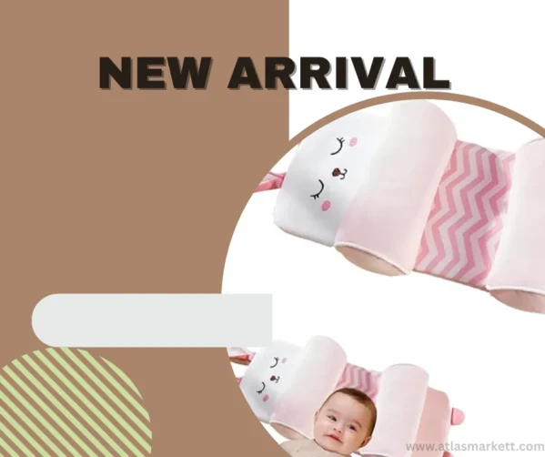 Baby Pillow for Flat Head – Ergonomic Buckwheat 0-6 Months safe side sleeping support