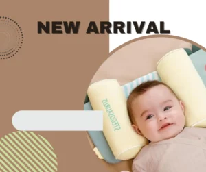 Baby Pillow for Flat Head – Ergonomic Buckwheat 0-6 Months with breathable mesh design