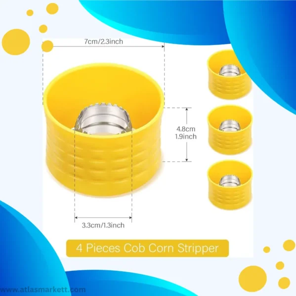 Corn Stripping Tool Set Fast & Easy Way to Remove Kernels Kitchen Essential for Corn Lovers