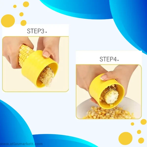 Corn Stripping Tool Set Fast & Easy Way to Remove Kernels – Quick Corn Kernel Remover
