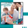 Domino Train Toy for Kids 3-7 Years 60 Blocks Educational Set interactive STEM learning toy for kids