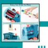 Domino Train Toy for Kids 3-7 Years 60 Blocks Educational Set safe non-toxic plastic domino blocks for children