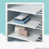 Expandable Wardrobe Shelf Organizer Closet & Cabinet Storage durable and easy to install design