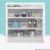Expandable Wardrobe Shelf Organizer Closet & Cabinet Storage strong metal frame with expandable length