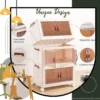 Foldable 4-Tier Plastic Cupboard with Wheels for Home Office Kids – foldable design cupboard for kids’ room