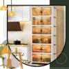 Foldable 4-Tier Plastic Cupboard with Wheels for Home Office Kids – organizer cabinet for home and office use