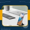 Foldable Bluetooth Keyboard with Touchpad iOS/Android/Windows Foldable keyboard with phone stand holder