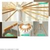 Foldable Cloth Dryer Stand Rack with 16 Beech Wood Rails indoor outdoor drying stand