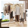 Foldable Cloth Dryer Stand Rack with 16 Beech Wood Rails modern balcony drying rack