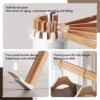 Foldable Cloth Dryer Stand Rack with 16 Beech Wood Rails portable foldable clothes stand