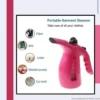 Handheld Garment Steamer & Iron for Clothes – Travel Friendly portable fabric steamer with 200ml tank