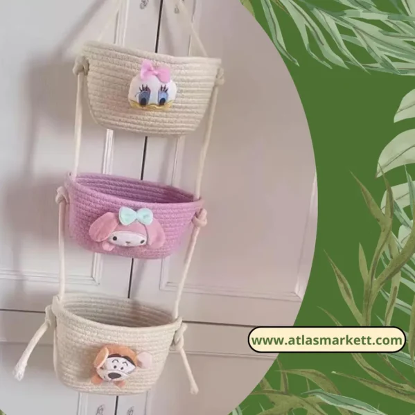 Hanging Baskets for Bathroom Closet Jewellery & Regular Storage over-the-door basket for towels and clothes