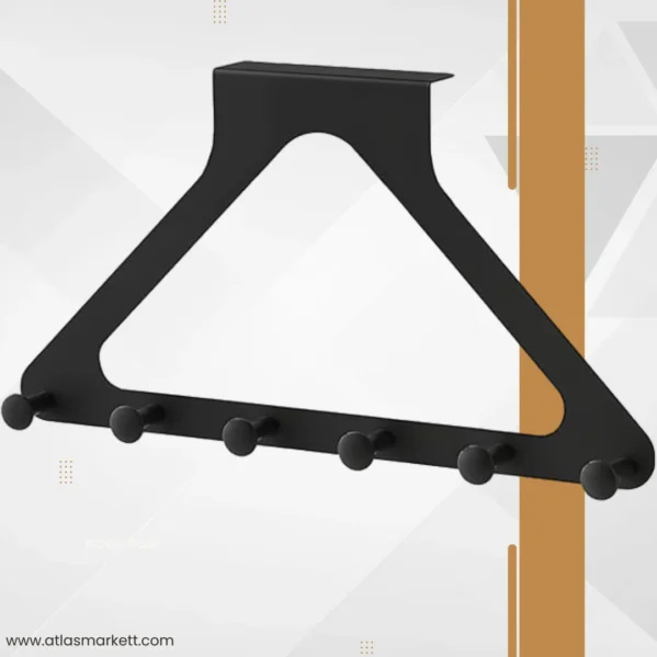 Heavy Duty Over The Door Hook Rack Clothes & Towel Hanger in bathroom hanging towels